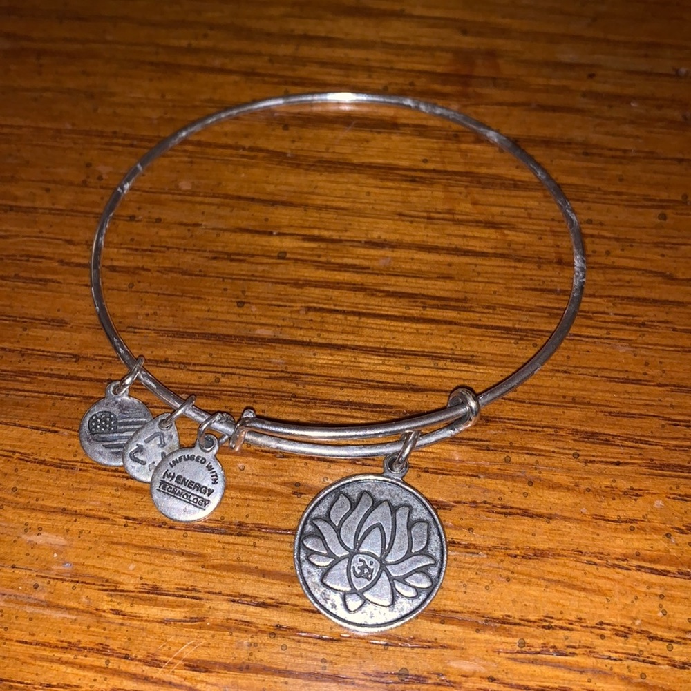 Alex and Ani Lotus Charm Bracelet